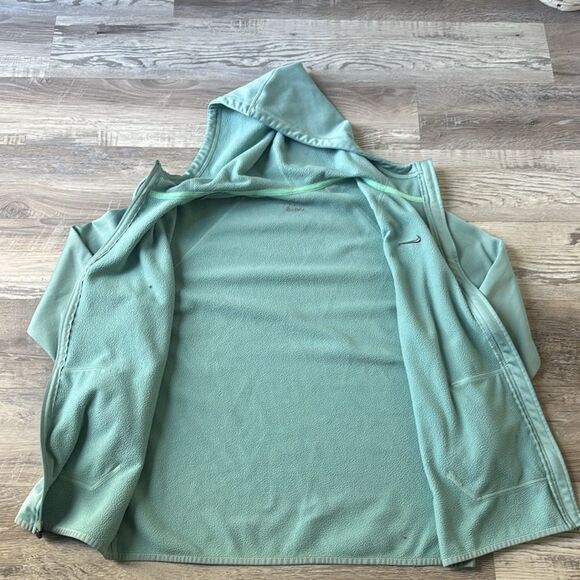 Nike Dri-Fit Hoodie Full Zip Sweatshirt Mint Green Women's Jacket Running Gym - Picture 6 of 12